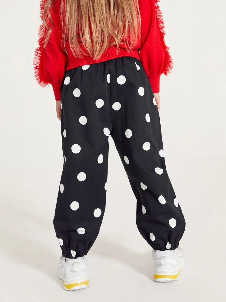 Balabala/весенне летние леггинсы для девочек детские классические длинные штаны с