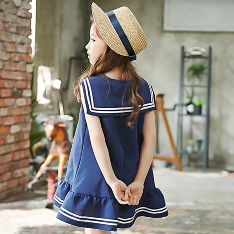 Хлопковое платье без рукавов для девочек Летние Детские платья выпускного