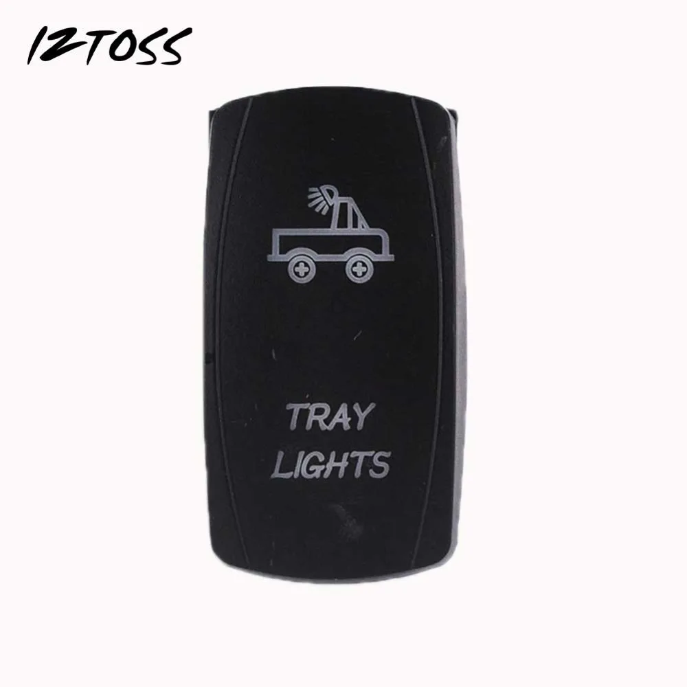 IZTOSS элементарных с подсветкой включения выключения рокер однополюсного