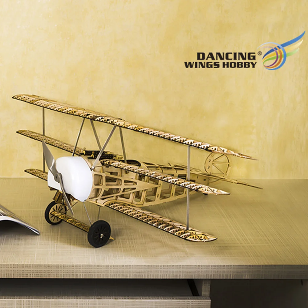 Танцы хобби S1701 Balsa дерево RC самолет FOKKER-DRI дистанционное управление в разобранном виде комплект версия DIY Летающая модель