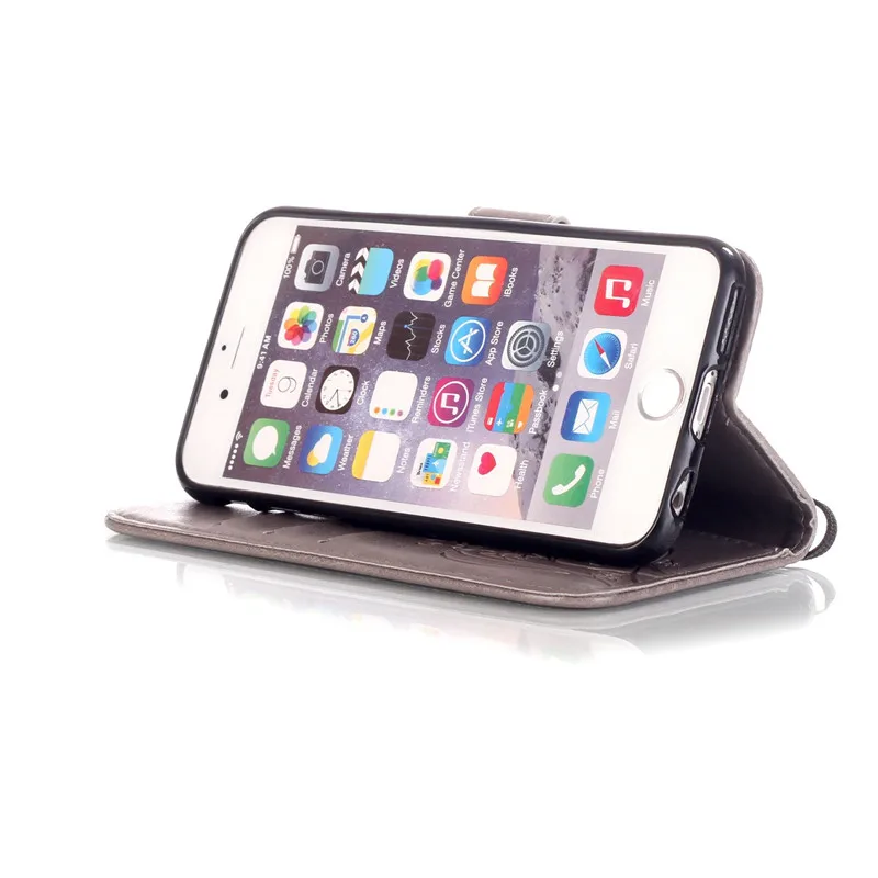 Для Iphone 7 4 дюймов 4S 5 5S 5C SE 6 6S Plus для Ipod Touch 5/6 чехол из ТПУ кожаный Бабочка Флип