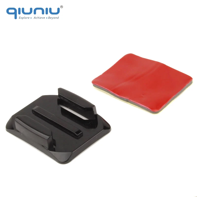 QIUNIU для GoPro Шлем Боковое крепление изогнутый клей Боковое крепление комплект для GoPro Hero 2 3 3+ 4 5 6 для Xiaomi Yi для камеры SJCAM