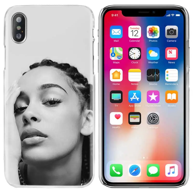 Jorja Smith Case Cover Clear Hard PC for iPhone XS Max XR 7 8 6 6s Plus X 5 5s SE 5C 4 4S