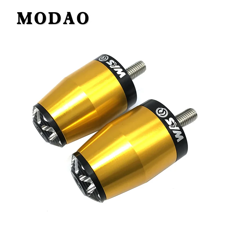 Gold Для SYM T1 T2 T3 250I SB300 WOLF250 250i ЧПУ Запчасти для мотоцикла алюминиевые руль велосипеда Крышка Заглушка изменение пробковая рукоять - Цвет: Gold