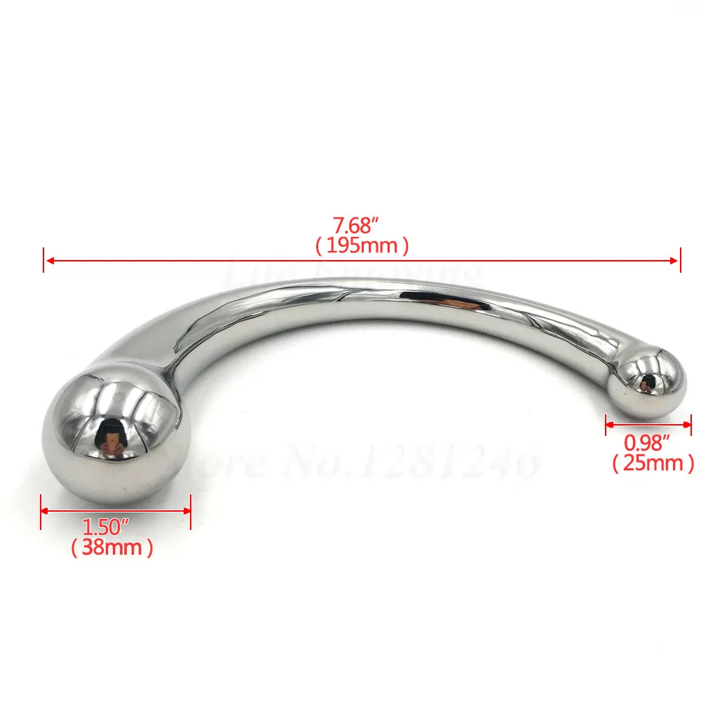 316L Stainless Steel G Spot Wand Massage Stick Heavy Anus Bead P-Spot Stimulator Plug Dildo Chastity Anal Sex Toy For Women Men | Красота и