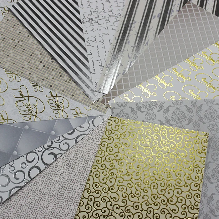 36 листов/партия альбом скрапбукинга картон золото/серебро позолота искусство