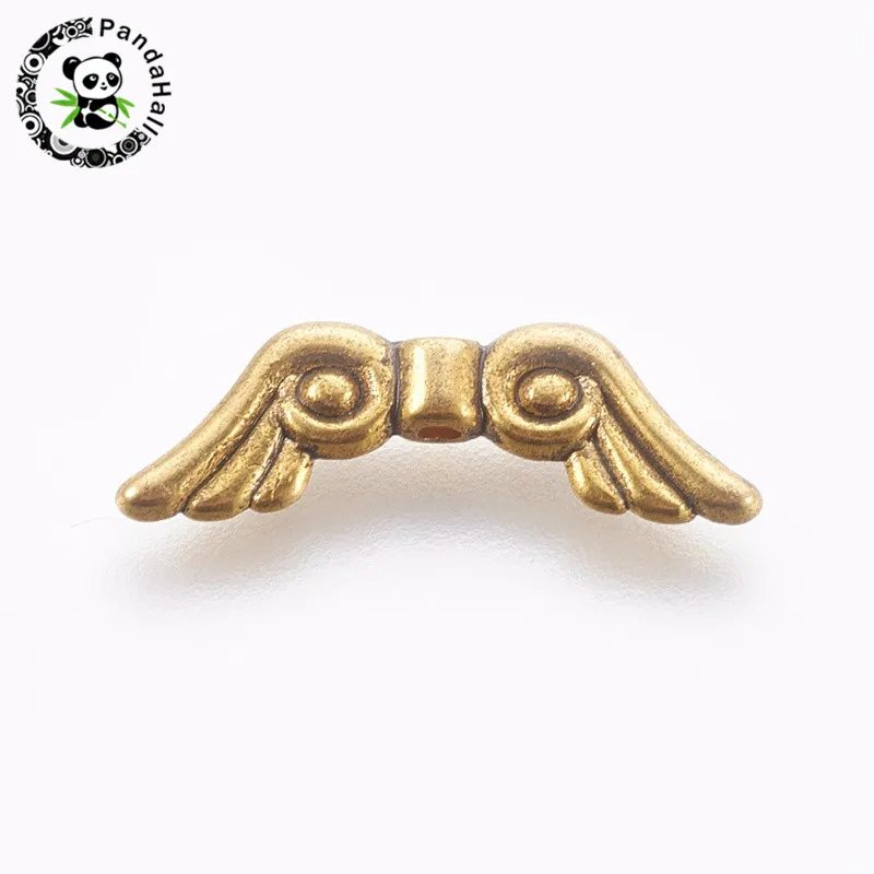 

Складные шарики в виде крыльев из сплава в тибетском стиле, 100 шт., для самостоятельного изготовления ювелирных изделий, ожерелий, браслетов,...