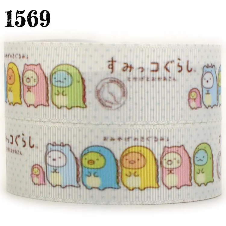 10/20/50/100 ярдов новый 7/8 &quot22 мм 10 мультфильм sumikko gurashi рождественские ленты с принтом