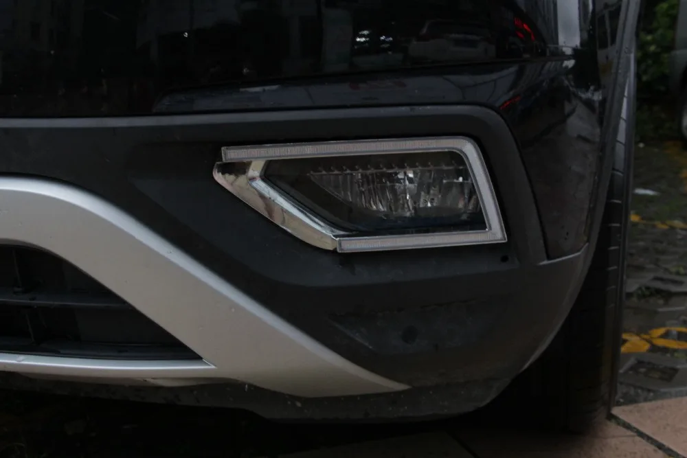 Osmrk led drl Дневной ходовой светильник для Volkswagen teramont-18 atlas, беспроводной переключатель, желтый указатель поворота, функция dim