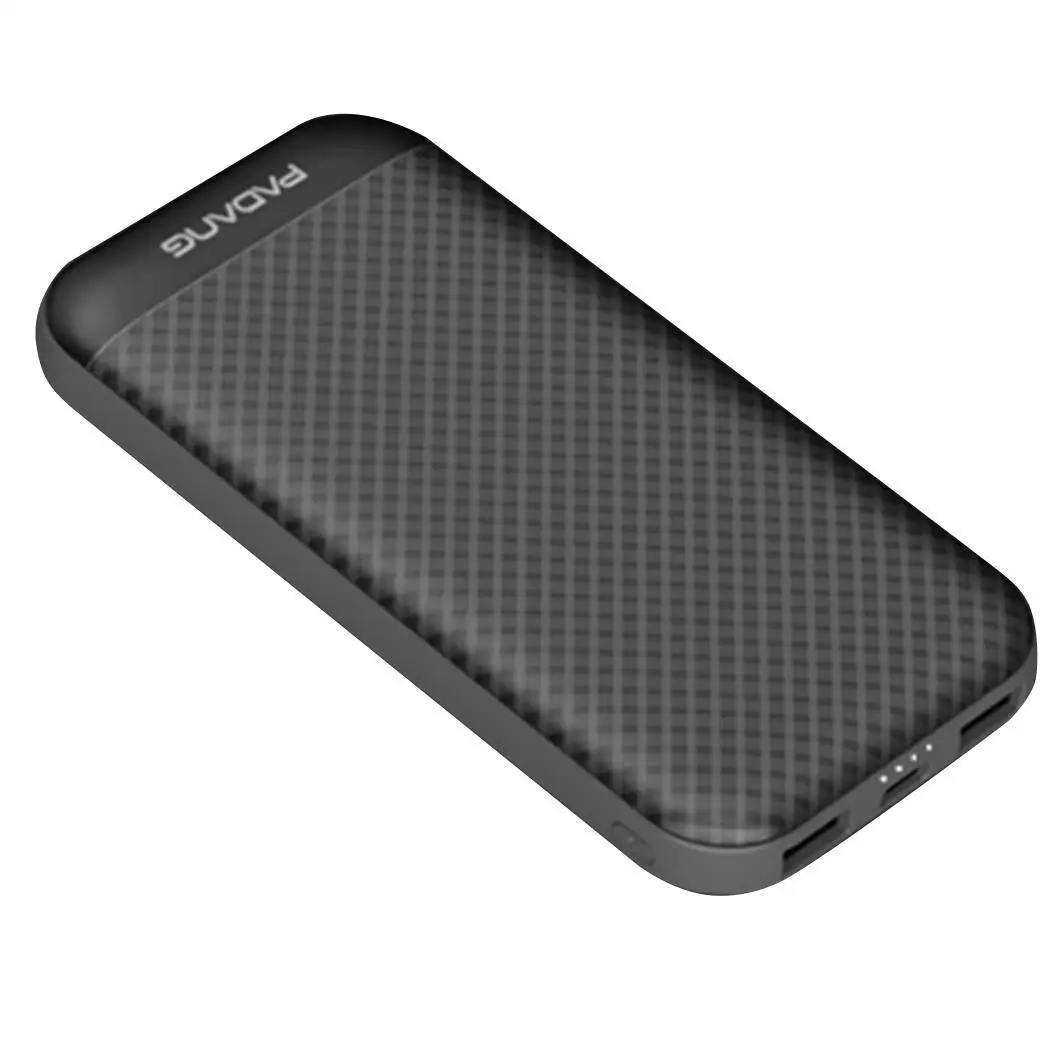 10000mAh Portable Power Bank Type-C Micro USB Input Mobile Cell Phone External Battery Charger Black For iPhone |