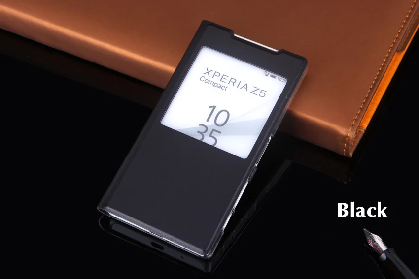 Чехол-раскладушка кожаный чехол для sony Xperia Z5 Compact Z 5 мини XperiaZ5 sony Z5mini Z5Compact Z5mini E5823 E5803 чехол для телефона в виде ракушки