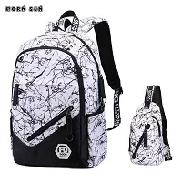 Модный нейлоновый рюкзак с геометрическими узорами mochilas universit rias USB, маленькая дорожная сумка, рюкзак для ноутбука, школьная сумка, школьная сумка