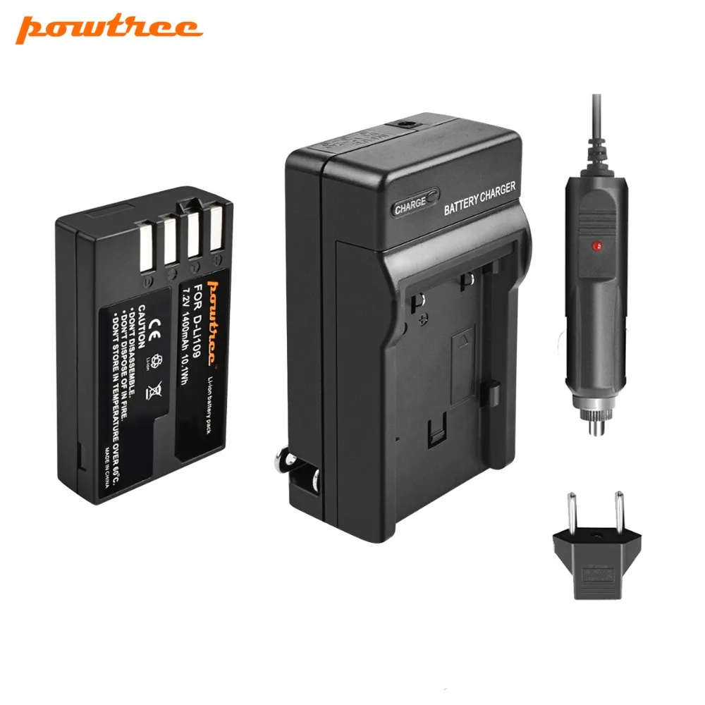 Powtree для Pentax 7 2 V 1400mAh DLi109 D Li109 DLi 109 перезаряжаемая батарея цифровой камеры +
