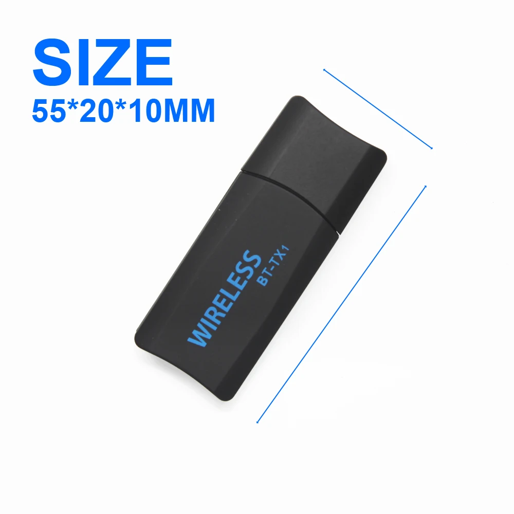 VAORLO Bluetooth передатчик портативный стерео аудио 4,2 беспроводной USB адаптер для ТВ ПК компьютер Bluetooth наушники/колонки