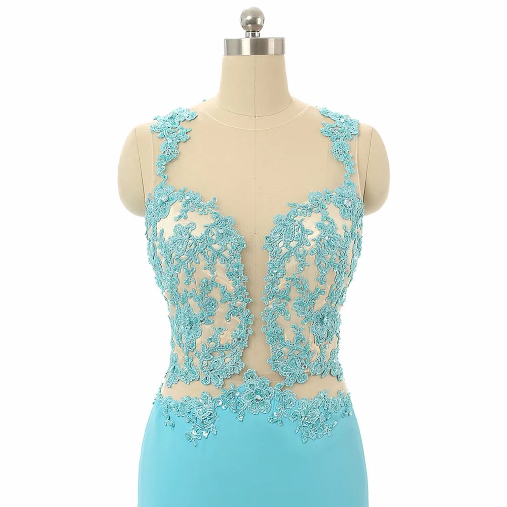 Forevergracedress 2017 Сексуальная Mint платье для выпускного вечера прозрачный топ Средства