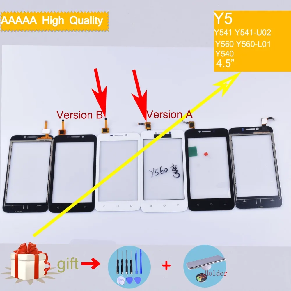 Сенсорный экран Y5 для Huawei Y540 Y560 Y541 Y541-U02 Y560-L01 сенсорный дигитайзер стеклянная