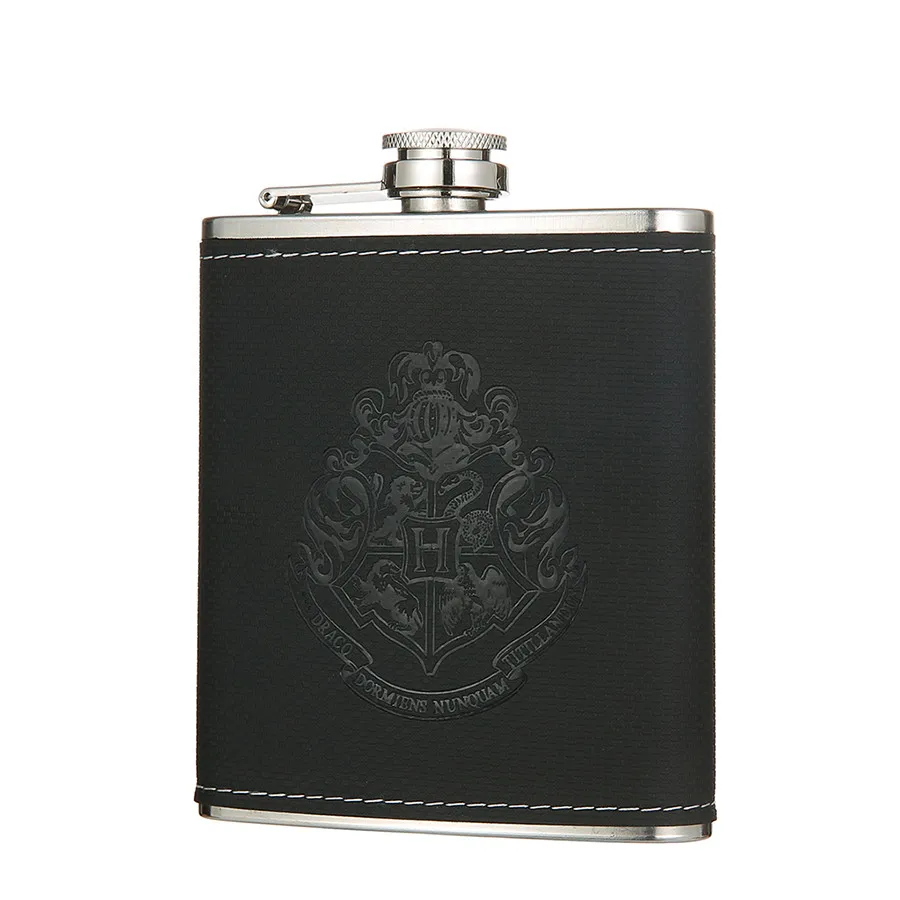 1pc Black Magic BIUBIUTUA 7 унций роскошный из нержавеющей стали спирт хип набор фляг бутылка виски кожа кувшин вино подарок фляга набор мини-колба для мужчин - Цвет: 1pc Black Magic