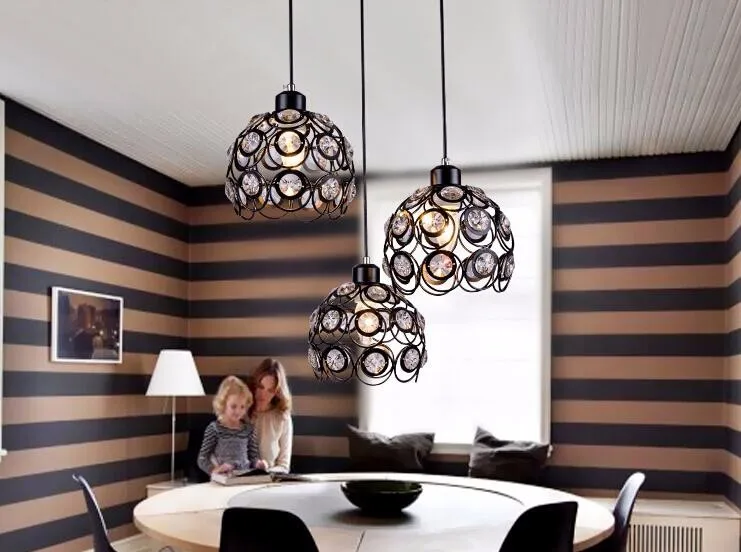 Led современный минималистский ресторан люстра Хрустальные люстры три/одна