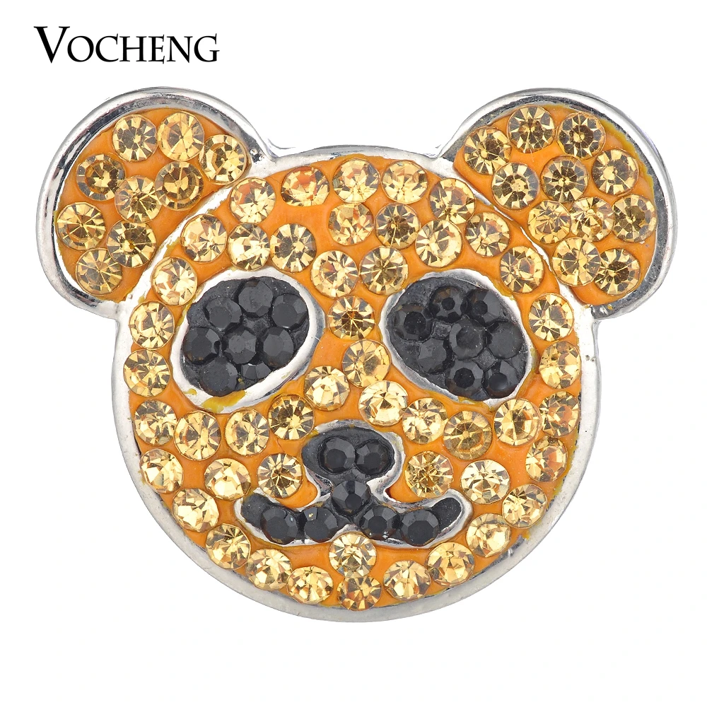 Vocheng Ginger Snap Charms Sugar Clay Стразы милые животные 18 мм 4 цвета Vn 1783|sugar snap|18mm snapsanimal love |