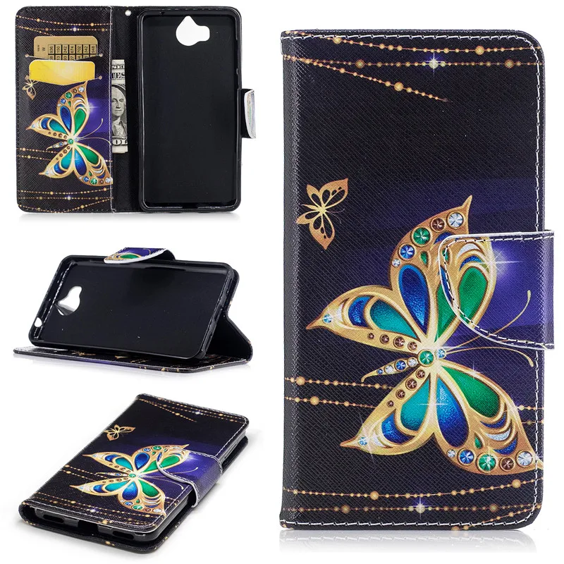Для Huawei Y5 II 2/Y5 2017 чехол для телефона с изображением цветов панды совы бабочки