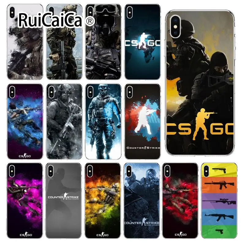 Ruicaica Counter Strike cs go игровой прозрачный мягкий чехол для телефона iPhone X XS MAX 6 6s 7 7plus 8