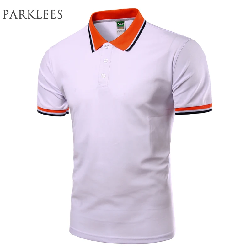 

New White Polo Shirt Men Polo Homme 2020 Summer Fashion Solid Color Slim Fit Mens Polos Casual Brand Short Sleeve Polo Shirts