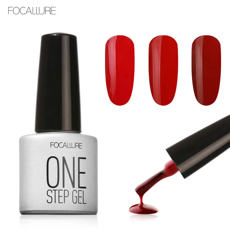 Focallure 3 in 1 UV Gel Soak Off One Step Nail Polish 6ml No Need Top Base Coat For Nails Art vernis semi permanent | Красота и