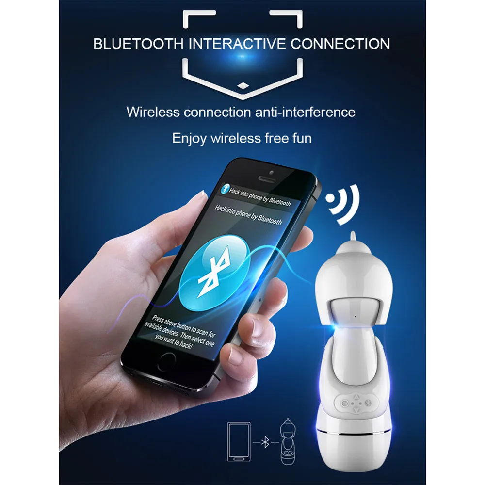 Умная чашка для мастурбации с голосовым вибратором орального секса мастурбатор