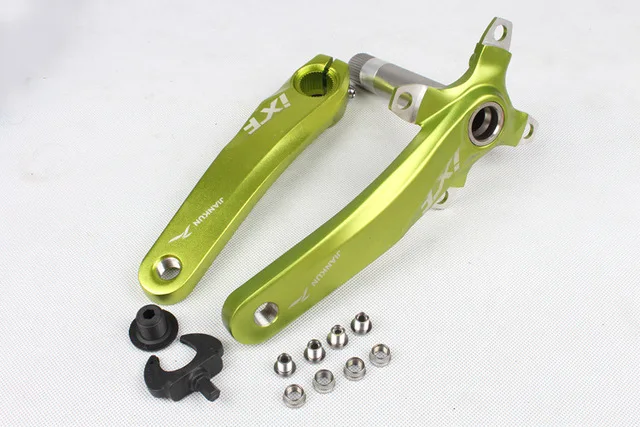 green Велосипедный шатун IXF 104 BCD CNC Untralight, велосипедный шатун MTB/дорожный на велосипедный шатун, Аксессуары для велосипеда - Color: green