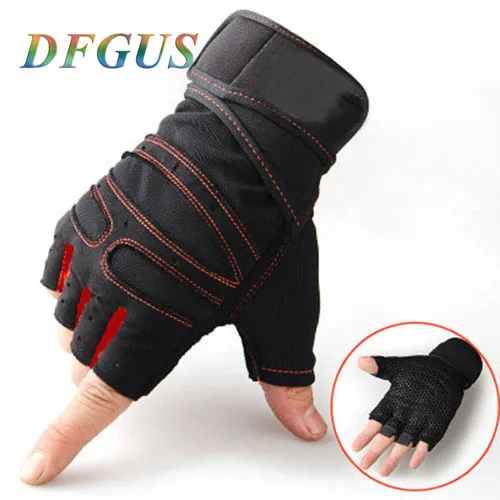 Перчатки для тренажерного зала power Luvas fitness Academy противоскользящие Guantes Crossfit Спортивные Перчатки для фитнеса Gym guantes для мужчин и женщин - Цвет: Красный