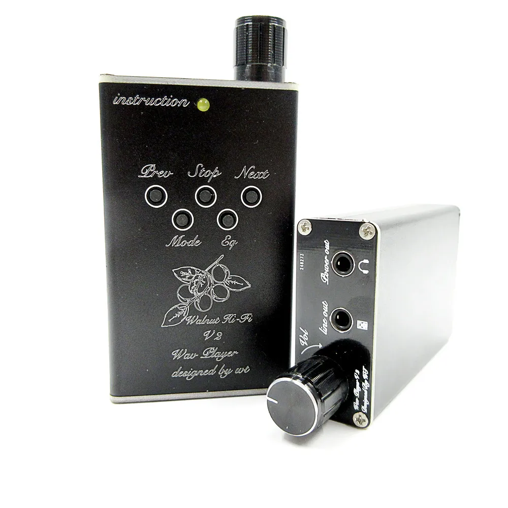 Орех V2S MP3 с плоской головкой наушники без потерь музыка MP3 HiFi музыкальный плеер Поддержка 32 Гб TF карта расширения