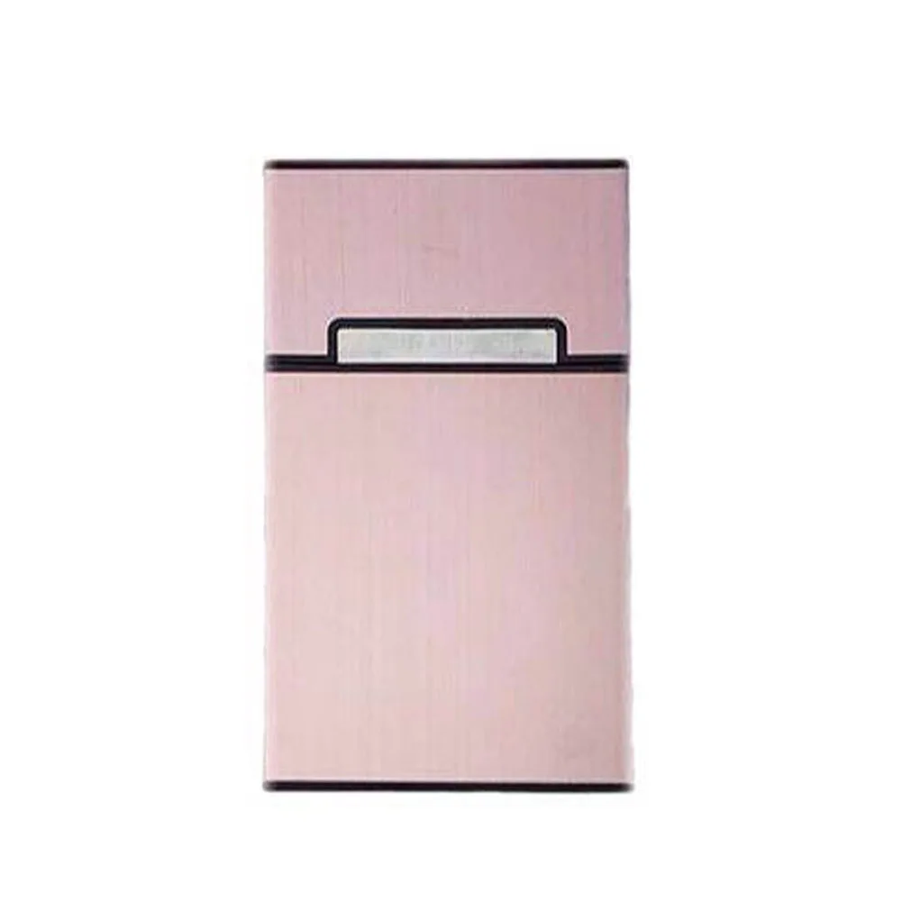 

Portable Woman Ladies Cigarettes Case Holder Aluminum Alloy Pocket Smoking Box Gift QJ888