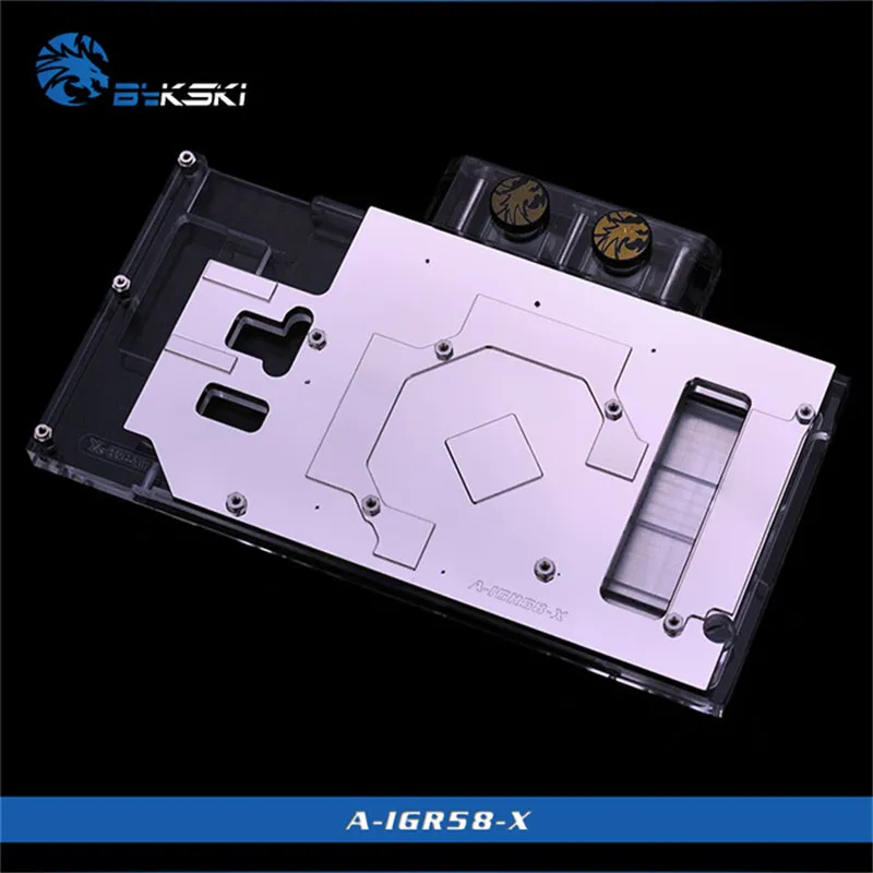 Bykski графический блок с полным покрытием для цветной видеокарты RX 580 Ustorm 8G