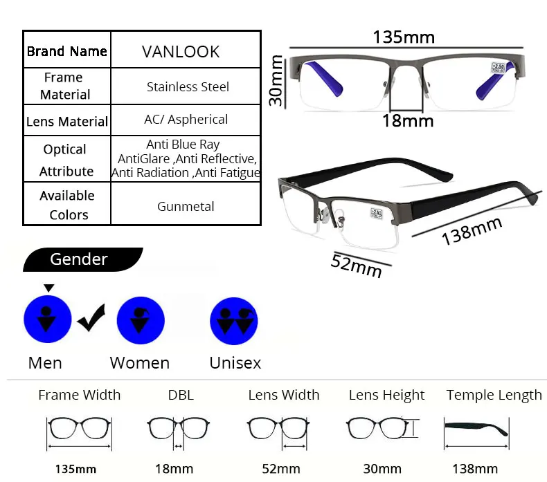 Мужские очки для чтения с компьютера для мужчин, очки Oculos De Grau, очки, анти голубой луч, оправа+ 1+ 1,5 2 2,5