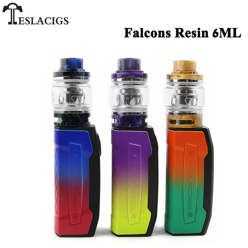 Оригинальный Tesla Falcons Starter Kit 6 мл полимерный бак 2000 мАч батарея с TS XX 0.18ohm катушка