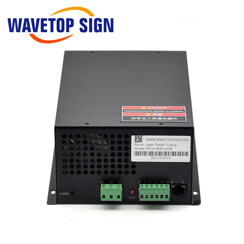 WaveTopSign MYJG 80 Вт СО2 лазерный источник питания для СО2 лазерная гравировка машина для резки MYJG-80W