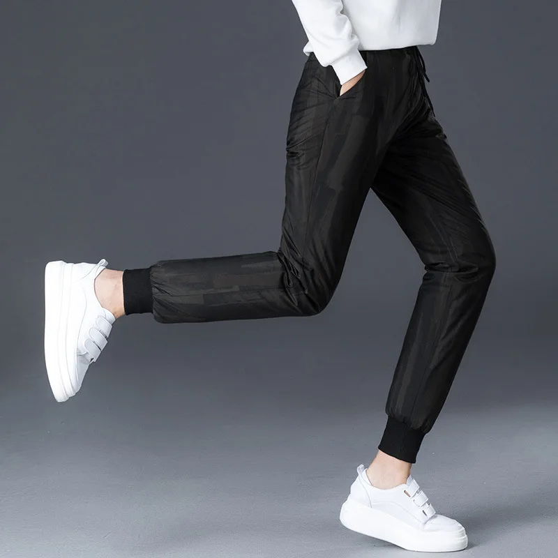 Shuchan Camouflage Sweatpants 90% Down Trousers For Women Waterproof Windproof Thick Warm Plus Size High Waist Winter Pant 9041