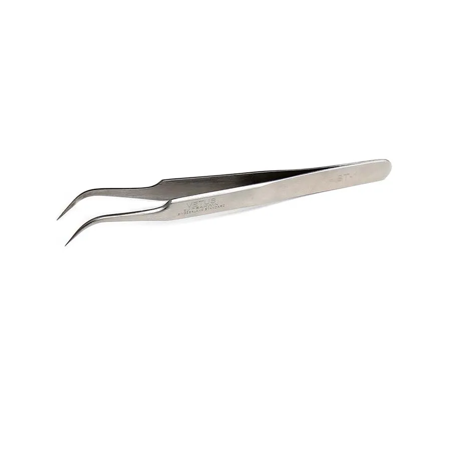 M-Curved-1pc Лучше всего пинцет для бровей 1/2 шт набор пинцетов для индивидуальных и 3D-6D объем ресниц 9 лунок расходные материалы для наращивания ресниц, инструмент для макияжа - Цвет: M-Curved-1pc