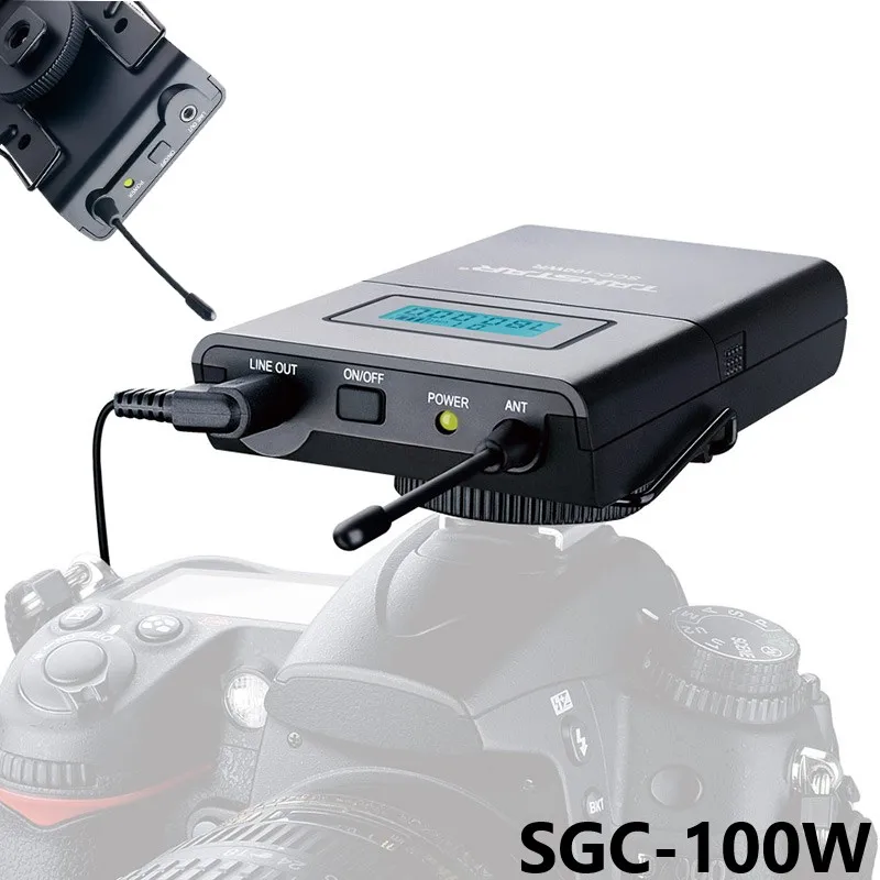 Takstar SGC 100W камера интервью Запись микрофон беспроводной петличный системы для Canon