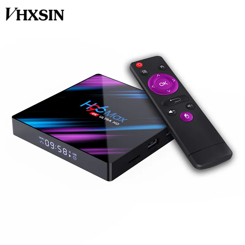 VHXSIN 2 шт./лот H96 MAX 3318 ТВ приставка Android 9 Rockchip RK3318 Четырехъядерный 4 ГБ ОЗУ 32 Гб 64 ПЗУ