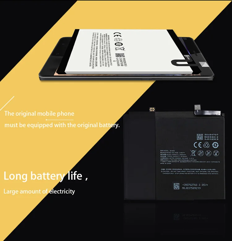 Meizu BA882 3010 мАч новая производственная батарея для Meizu 16 16TM 16TH телефон высокое качество батарея+ номер отслеживания