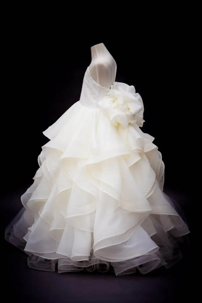 Элегантный выпускные платья дети цветов девушка спинки спагетти ремень рукавов