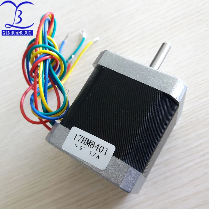 Двухфазный гибридный шаговый двигатель Nema17 длина 48 мм 2 фазный 4 провода 0 9