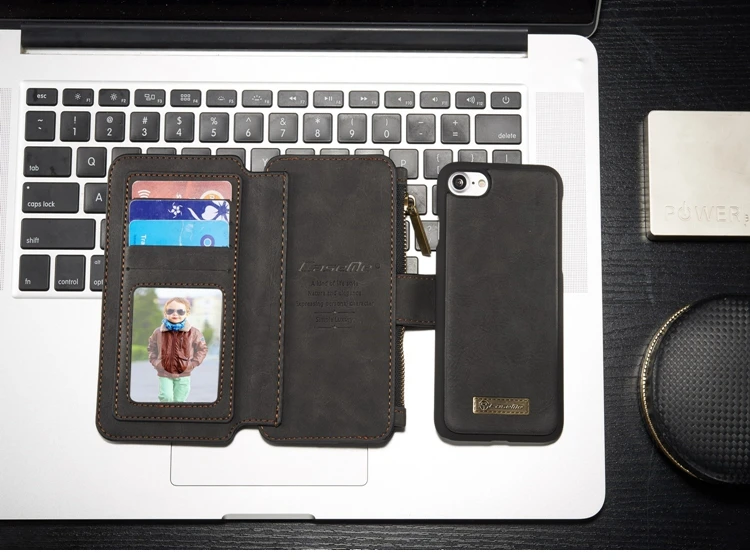 Чехол Me кожаный чехол для Coque iphone 7 Чехол Флип кошелек на молнии Держатель для карт для iphone 7 Чехол для iphone 7 Plus Capinha Etui