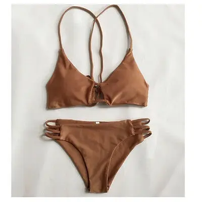 

2017 Women lovely Girl Bikini Set Swimwear Bandage Push Up Swimsuit Bathing Beachwear