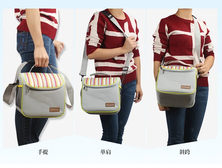 Утолщенная сумка холодильник из ткани Оксфорд герметичная крутая через плечо