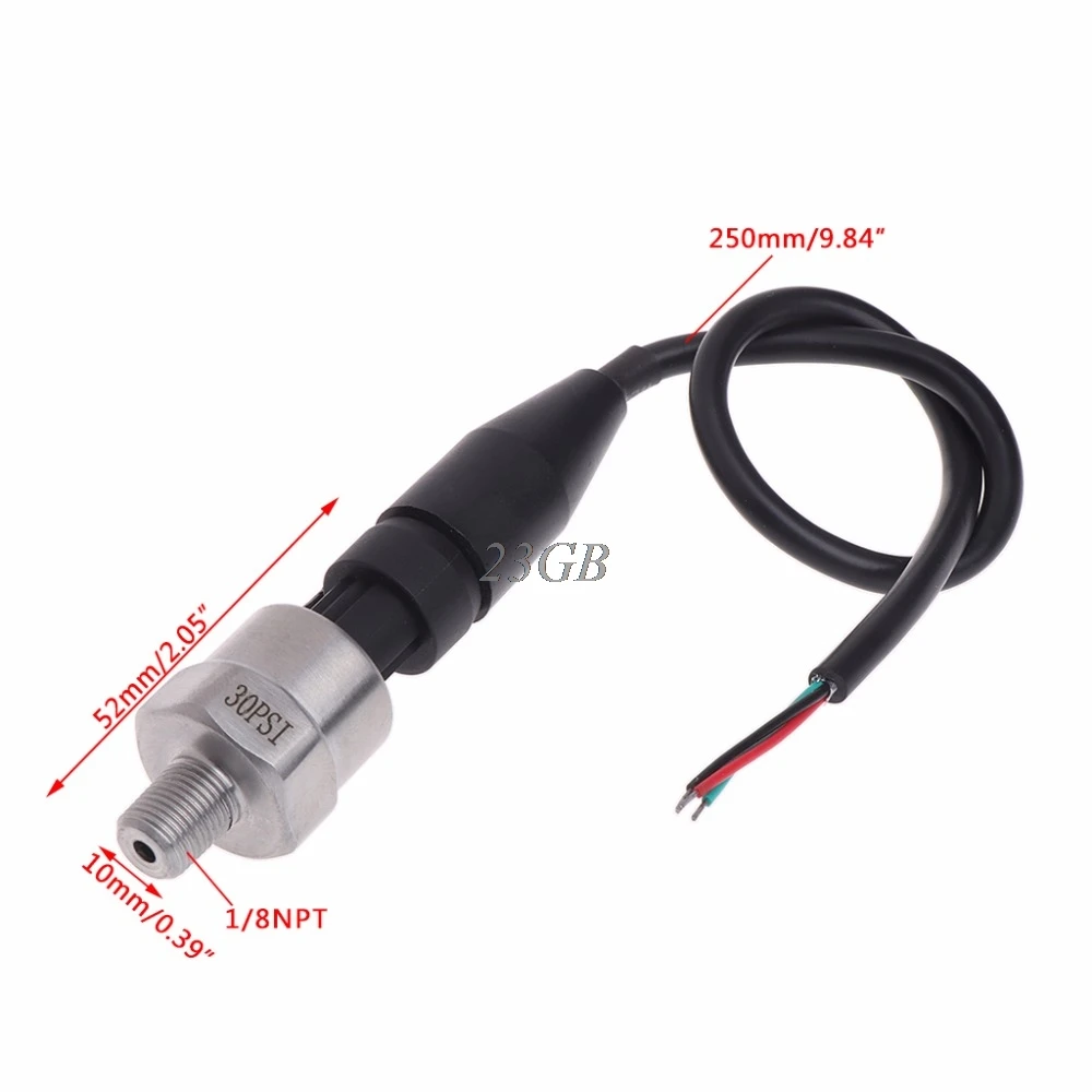 DC5V 150 psi 1/8NPT датчик давления Передатчик из нержавеющей стали масла воздуха воды M22