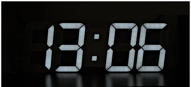 large/small size 3D living room wall clock, Jumbo modern LED, TXL intelligent light sensing led digital watch, low-consumption