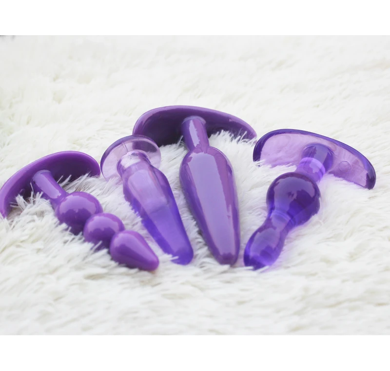 4pcs/set Anal Dildo erotic Sex Toys Butt Plugs Prostate Massager Adult Gay sex toy for Women and Men Products anus sexshop |