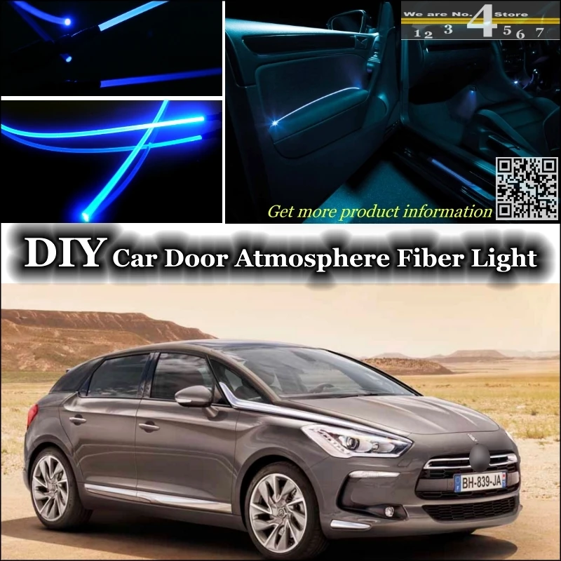 Внутренняя настройка освещения атмосферная оптоволоконная лента s для Citroen DS5 DS 5